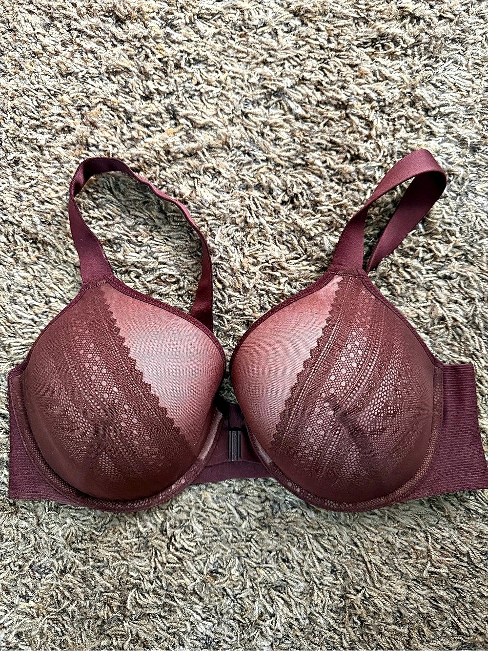 SPANX Bra-llelujah! Front-Close Full Coverage Bra Brown 38D